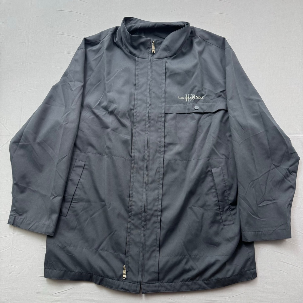 Lee‎ Dong Soo Golf Gold Label Mens Full Zip Jacket Gray Size 105 Performance